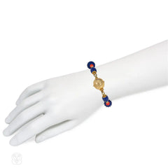 Cartier, Paris lapis and coral bracelet