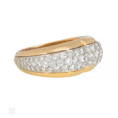 Cartier Paris limited edition gold and diamond heart ring