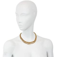 Cartier, Paris Mid-Century gold and diamond necklace