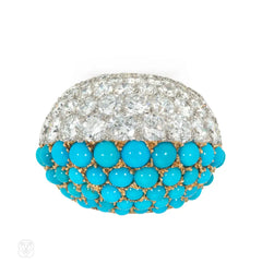 Cartier, Paris turquoise and diamond Boule ring