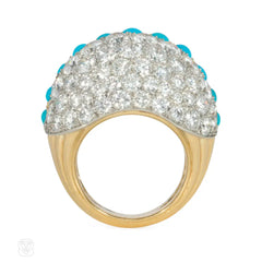 Cartier, Paris turquoise and diamond Boule ring