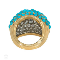Cartier, Paris turquoise and diamond Boule ring