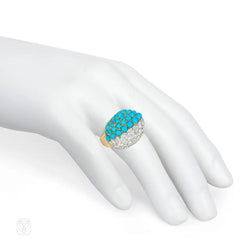 Cartier, Paris turquoise and diamond Boule ring