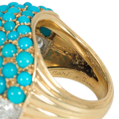 Cartier, Paris turquoise and diamond Boule ring