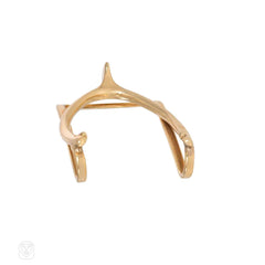 Cartier Retro gold wishbone money clip