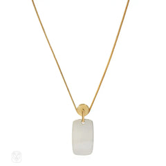 Cartier two-color chain and pulley pendant industrial necklace