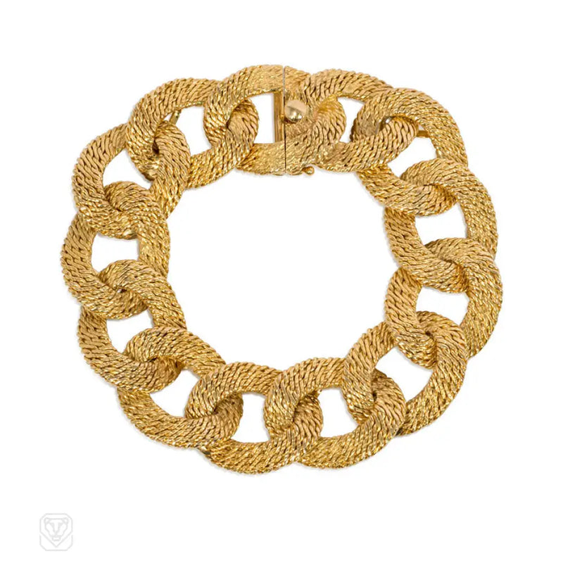 Cartier Woven Gold Curblink Bracelet Paris