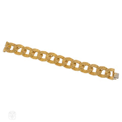 Cartier woven gold curblink bracelet, Paris