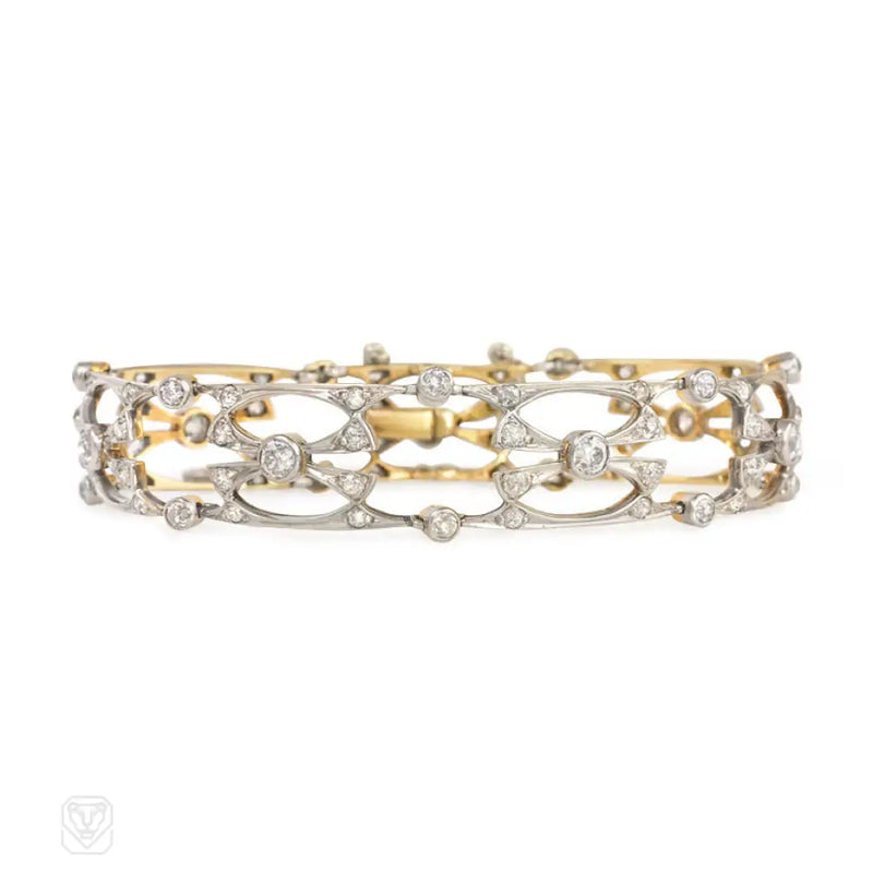 Diamond Art Nouveau Bracelet