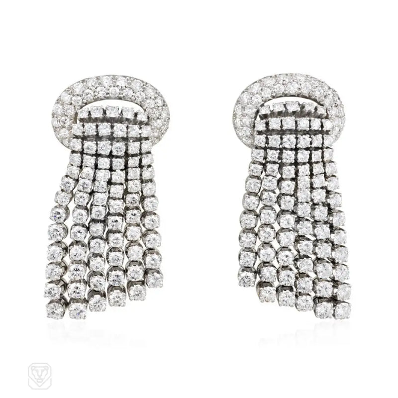 Diamond Tassel Earrings