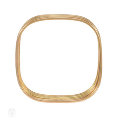 Dinh Van for Cartier set of six gold bangle bracelets