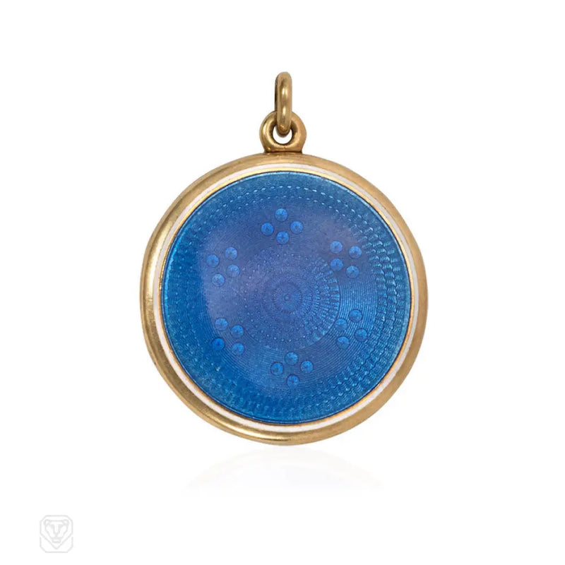 Edwardian Blue Enamel Locket