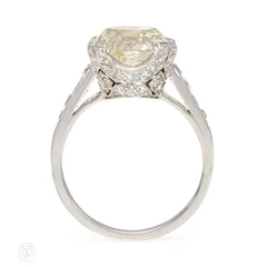 Edwardian cushion-cut engagement ring