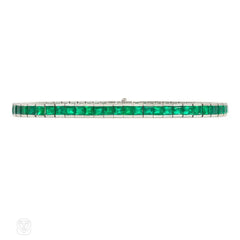 Emerald line bracelet