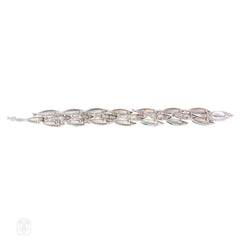 Enamel and stainless steel school of fish bracelet