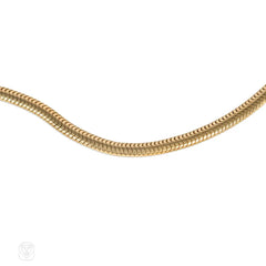 Estate 14k gold snake chain