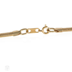 Estate 14k gold snake chain