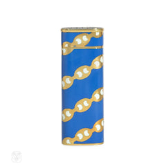 Estate Cartier enamel, gold, and diamond lighter