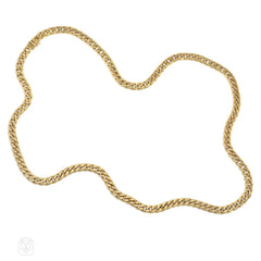 Fred, Paris estate gold curblink necklace