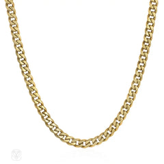 Fred, Paris estate gold curblink necklace