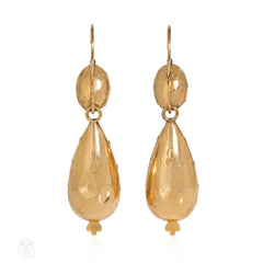 French Antique foiled crystal earrings
