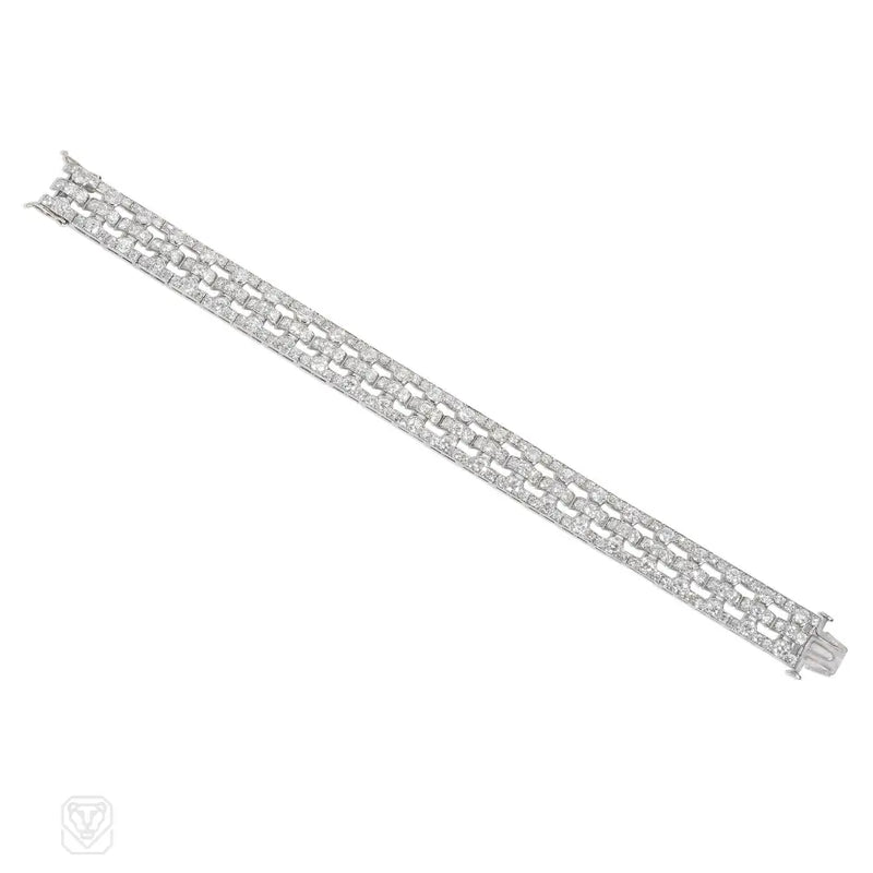French Art Deco Diamond Bracelet