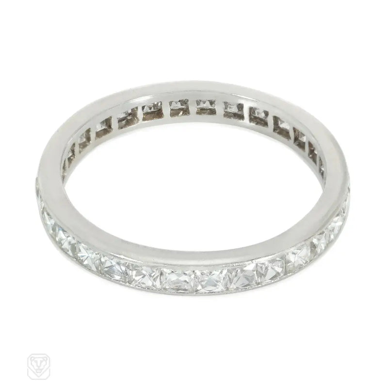 French-cut diamond ring