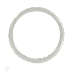 French-cut diamond ring