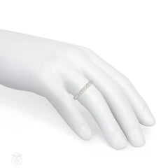 French-cut diamond ring