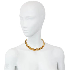 French Retro tubogas twisted necklace
