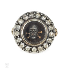 Georgian Memento Mori skull ring