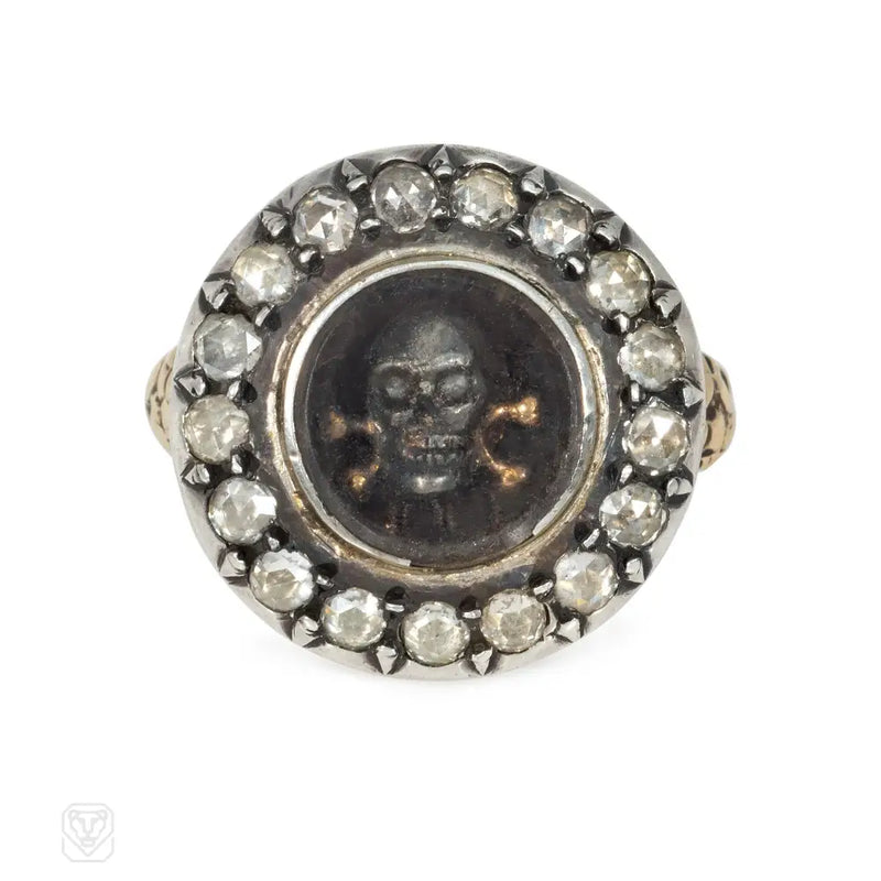 Georgian Memento Mori skull ring