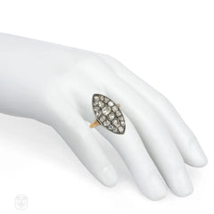 Georgian rose-cut diamond plaque ring