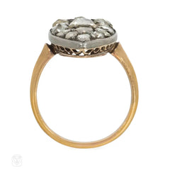 Georgian rose-cut diamond plaque ring