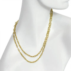 Gold anchor link chain, Cartier