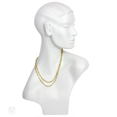 Gold anchor link chain, Cartier