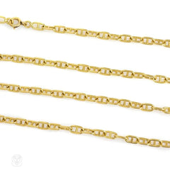 Gold anchor link chain, Cartier