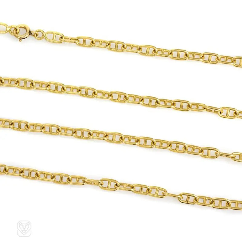 Gold Anchor Link Chain Cartier