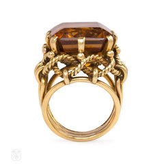 Gold and citrine cocktail ring, Boucheron