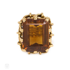 Gold and citrine cocktail ring, Boucheron