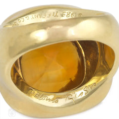 Gold and citrine ring by Paloma Picasso for Tiffany