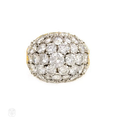 Gold and diamond bombé  ring, Van Cleef & Arpels