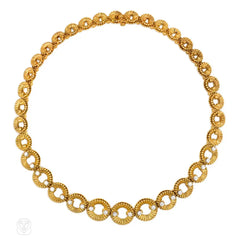 Gold and diamond circular link necklace, Van Cleef & Arpels