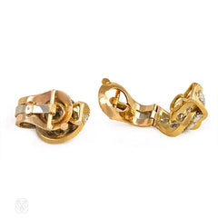 Gold and diamond clip earrings, Van Cleef & Arpels