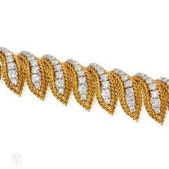 Gold and diamond "flamme" bracelet, Van Cleef & Arpels, Paris