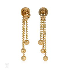 Gold and diamond Nouvelle Vague earrings. Cartier, Paris