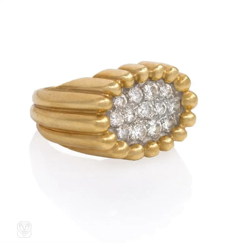 Gold And Diamond Tartelette Ring Van Cleef & Arpels