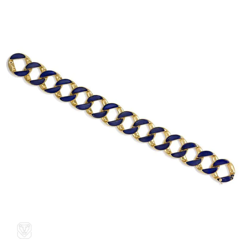 Gold And Lapis Bracelet Cartier