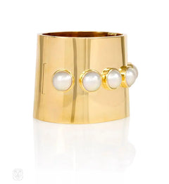 Gold and pearl cuff, Paloma Picasso for Tiffany & Co.