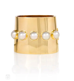 Gold and pearl cuff, Paloma Picasso for Tiffany & Co.